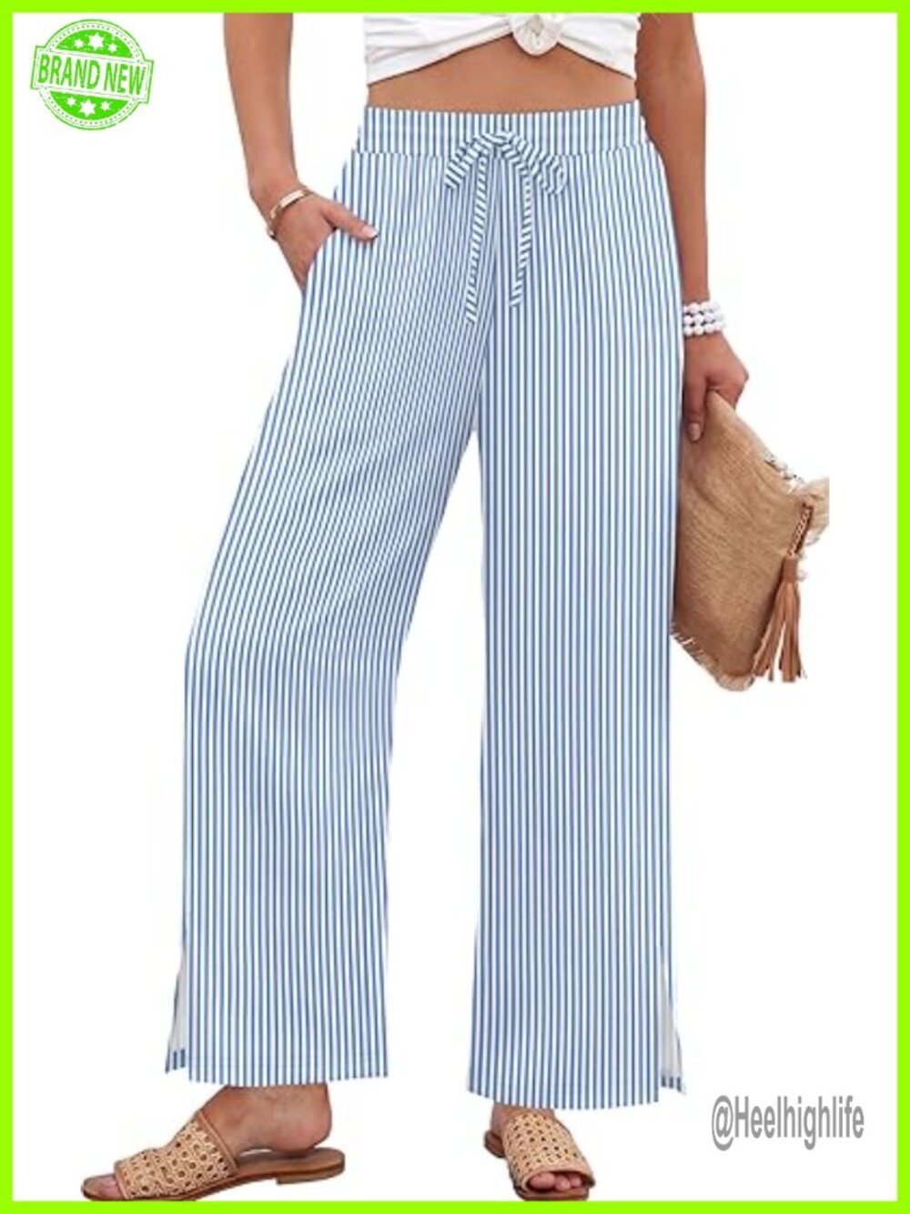 Wide Leg Palazzo Lounge Pants with Pockets